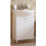 Тумба с раковиной Corozo Орфей 55 белая (SD-00000360, 4620008192765)