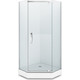 Душевой уголок Alex Baitler 90x90 с поддоном, прозрачный, хром (AB 215-90, AB9017V-1)
