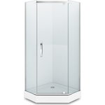 Душевой уголок Alex Baitler 100x100 с поддоном, прозрачный, хром (AB 215-100, AB10017V-1)