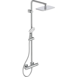 Душевая система Ideal Standard IdealRain Luxe Cube Evo Jet с термостатом, хром (A6986AA)