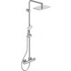 Душевая система Ideal Standard IdealRain Luxe Cube Evo Jet с термостатом, хром (A6986AA)