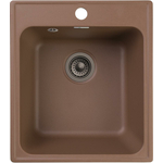 Кухонная мойка GranFest Quarz GF-Z17 с сифоном, терракот