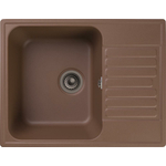 Кухонная мойка GranFest Quarz GF-Z13 с сифоном, терракот