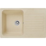 Кухонная мойка GranFest Quarz GF-Z78 с сифоном, бежевая