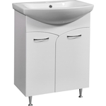 Тумба с раковиной Stella Polar Волна 60 белая (SP-00000052, 1WH110246)