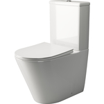 Унитаз (чаша) Ceramicanova Highlight Rimless, с сиденьем микролифт (CN1802-B)