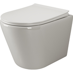 Унитаз подвесной безободковый Ceramicanova Highlight Rimless с крепежом, с сиденьем микролифт (CN1804)