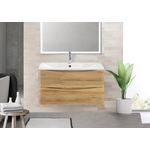 Тумба с раковиной BelBagno Acqua 80 rovere rustico (ACQUA-800-2C-SO-RR, BB800/455-LV-MR-ALR)