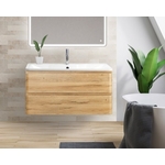 Тумба с раковиной BelBagno Albano 80 rovere rustico (ALBANO-800-2C-SO-RR, BB800/455-LV-MR-ALR)