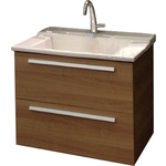 Тумба под раковину Jacob Delafon 77 подвесная, с 2 ящиками, ореховое дерево (EB1277-E16)