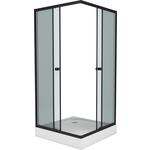 Душевой уголок Niagara Eco 90x90 тонированный, черный (NG-009-14QT)