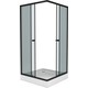 Душевой уголок Niagara Eco 90x90 тонированный, черный (NG-009-14QT)