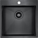 Кухонная мойка Paulmark Velten вороненая сталь PVD (PM905151-GM)
