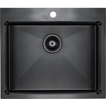 Кухонная мойка Paulmark Isar вороненая сталь (PM805951-GM)