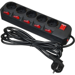 Сетевой фильтр Buro 500SH-3-SW-B 3м (5 розеток) черный