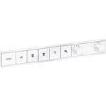 Термостат для ванны Hansgrohe RainSelect на пять выходов, для механизма 15313180, белый матовый (15384700)