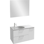 Мебель для ванной Jacob Delafon Odeon Rive Gauche 100 подвесная, белый блестящий/хром