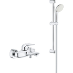 Смеситель для ванны Grohe Eurostyle New с душевым гарнитуром, хром (33591003, 27853001)