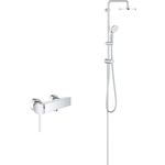 Смеситель для ванны Grohe Plus с душевым гарнитуром, хром (33553003, 27389002)