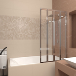 Шторка для ванны Veconi Palau 90x150 правая, прозрачная, хром (PL74R-90-01-19C4)