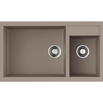 Кухонная мойка Omoikiri Tedori 86-2-LB SA бежевая (4993934)