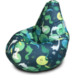 Кресло бескаркасное Mypuff Груша приключения Дино размер компакт принтованный оксфорд bm_600