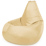 Кресло бескаркасное Mypuff груша, Шампань, размер XL- Компакт, оксфорд