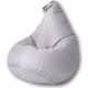 Кресло бескаркасное Mypuff Груша серебристый размер компакт оксфорд bm_265