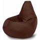 Кресло бескаркасное Mypuff Груша шоколад размер компакт оксфорд bm_022