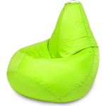 Кресло бескаркасное Mypuff Груша салатовый неон размер компакт оксфорд bm_019