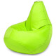 Кресло бескаркасное Mypuff Груша салатовый неон размер компакт оксфорд bm_019