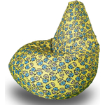 Кресло бескаркасное Mypuff Груша миньоны размер комфорт принтованный оксфорд bbb_593