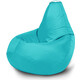 Кресло бескаркасное Mypuff Груша бирюза размер стандарт оксфорд b_372
