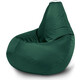Кресло бескаркасное Mypuff груша, Темно-зеленый, размер XXXL- Стандарт, оксфорд