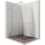 Душевой уголок Ambassador Abner 90x90 с поддоном, с поддоном, прозрачный, хром (10011101L, ЛП00183)