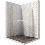 Душевой уголок Ambassador Abner 90x90 с поддоном, прозрачный, хром (10011105, ЛП00183)