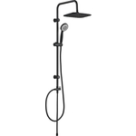 Душевой гарнитур Aquanet AF300-70-RC-B Passion RC 30x19 с верхним душем, черный матовый (243321)