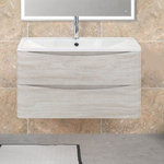 Тумба с раковиной BelBagno Acqua 90 Rovere Vintage Bianco (ACQUA-900-2C-SO-RVB, BB900/455-LV-MR-ALR)