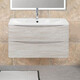 Тумба с раковиной BelBagno Acqua 90 Rovere Vintage Bianco (ACQUA-900-2C-SO-RVB, BB900/455-LV-MR-ALR)