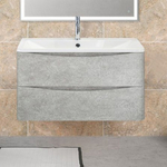 Тумба с раковиной BelBagno Acqua 100 Cemento Verona Grigio (ACQUA-1000-2C-SO-CVG, BB1000/455-LV-MR-ALR)