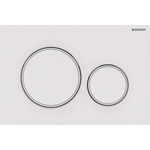 Кнопка смыва Geberit Sigma 20 белая, декоративные кольца белый матовый (115.882.11.1)