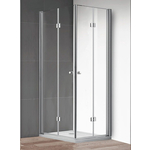 Душевой уголок Cezares ECO-O ASH-2 100x90 прозрачный, хром (ECO-O-ASH-2-90/100-C-Cr)