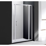 Душевая дверь Cezares Molveno BA-12 160x190 прозрачная, хром (Molveno BA-12-BA-12-100+60-C-Cr-IV)