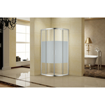 Душевой уголок Aquanet Practic 90х90 с поддоном, прозрачный/матовый, хром (AE10-Q-90x90U-CP, ЛП00183)