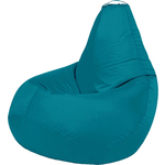 Кресло бескаркасное Mypuff груша, темно-голубой, размер XXXL- Стандарт, оксфорд