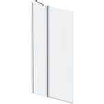 Шторка для ванны Am.Pm Gem 80х140 прозрачная, хром (W90BS-D3W5-140CT)