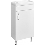 Тумба с раковиной Stella Polar Концепт 40 напольная, белая (SP-00000232, S-UM-COM40/1-w)
