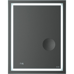 Зеркало Am.Pm Gem 55 с подсветкой, часы и косметическое зеркало (M91AMOX0553WG)