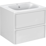 Тумба с раковиной Vincea Vico 60 подвесная, G.White (VMC-2V600GW + VCB-2VP600W)