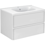 Тумба с раковиной Vincea Vico 80 подвесная, G.White (VMC-2V800GW + VCB-2VP800W)